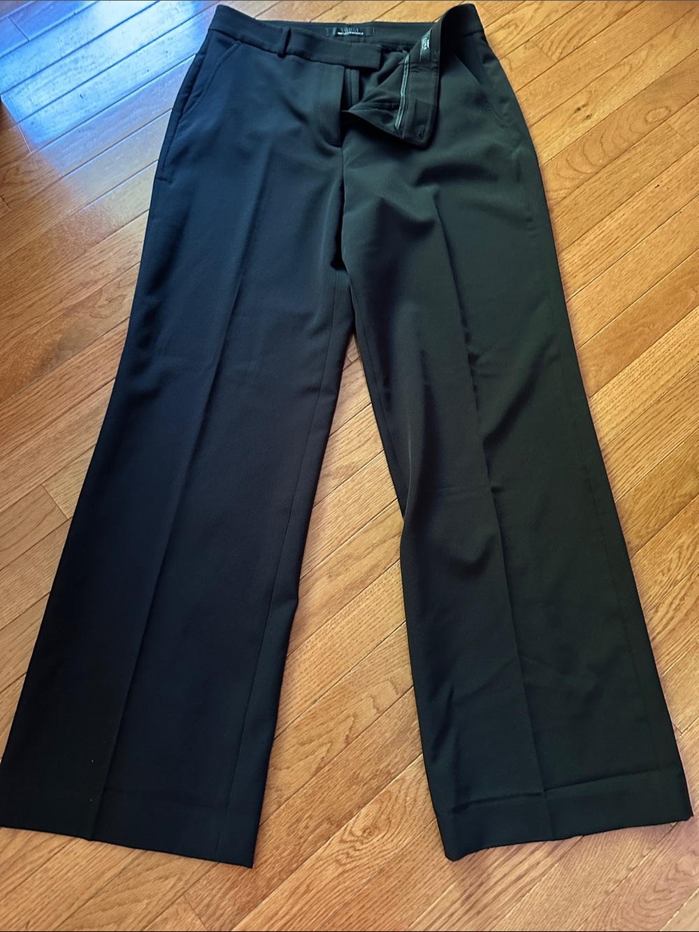 White House Black Market Black Luna Wide Leg Trousers